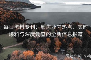 每日黑料专刊：聚焦业内热点、实时爆料与深度调查的全新信息报道