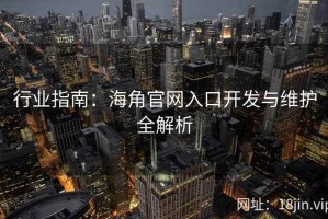 行业指南：海角官网入口开发与维护全解析