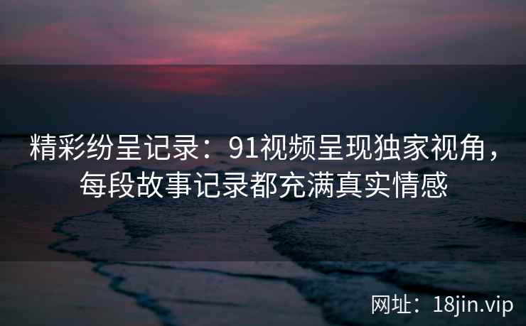 精彩纷呈记录：91视频呈现独家视角，每段故事记录都充满真实情感