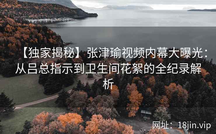 【独家揭秘】张津瑜视频内幕大曝光：从吕总指示到卫生间花絮的全纪录解析