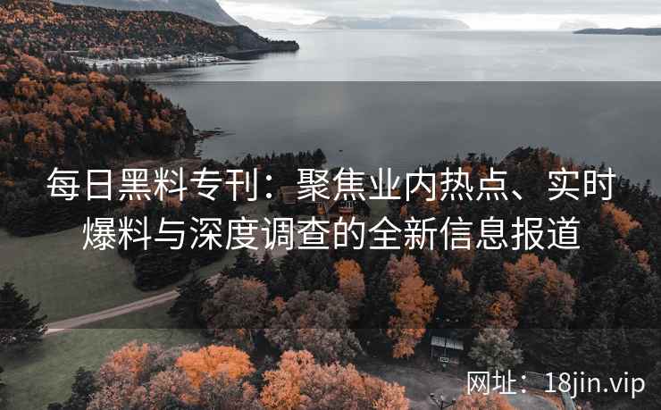 每日黑料专刊：聚焦业内热点、实时爆料与深度调查的全新信息报道