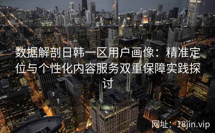 数据解剖日韩一区用户画像：精准定位与个性化内容服务双重保障实践探讨